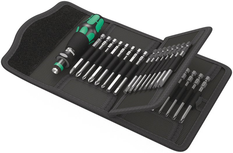 Wera - 5059297001 Kraftform Kompakt 62 Bitholding Screwdriver and Pouch Set, 33-Pieces - Image 1
