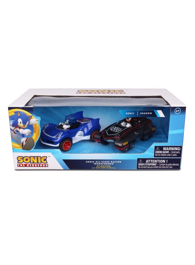Nkok Sonic Transformed Allstars Racing Pull Back Action: Shadow And Sonic Hedgehog Two Vehicles Video Game Legends No Batteries Required Pull Back Release And Watch It Go  - Image 5