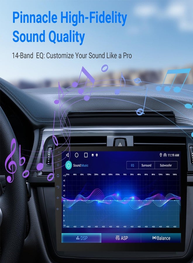 Haudio 9 Inch Android Car Stereo Double Din, Wireless CarPlay & Android Auto, Universal Touch Screen Car Stereo with WiFi 6, Bluetooth, GPS, Backup Camera, 4+64GB, FM/AM Radio - Image 2