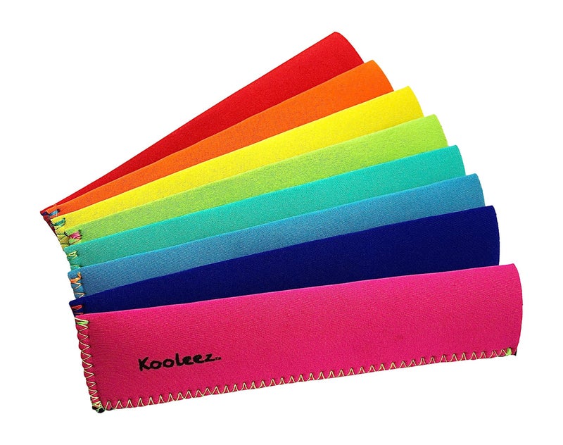 Koverz Kooleez - #1 The Original Neoprene Full Length Freezer Pop Sleeves Ice Pop Sleeves 8-Pack - Image 1