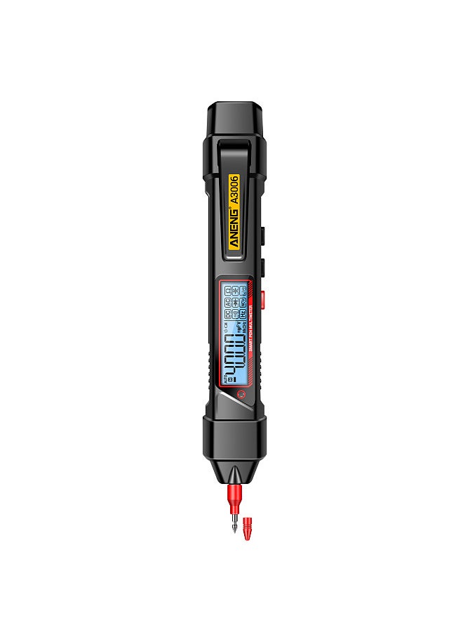 A3006 Pen Type Digital Multimeter 4000 Count AC/DC Voltage Tester Zero Fire Line Detector Resistance Capacitance and Diode Testing Electric Tools