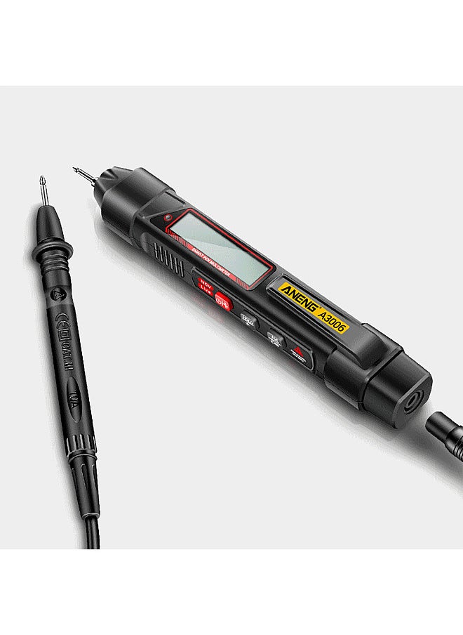 A3006 Pen Type Digital Multimeter 4000 Count AC/DC Voltage Tester Zero Fire Line Detector Resistance Capacitance and Diode Testing Electric Tools
