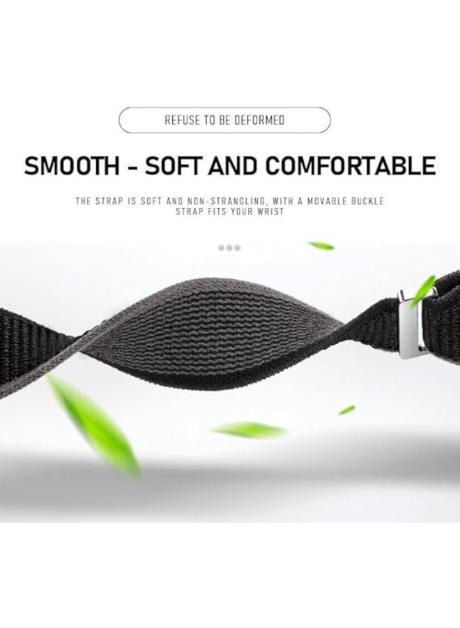 Replacement Nylon Sport Watch Band for Men and Women, Compatible with Apple Watch 49mm 45mm 44mm 42mm Ultra Series 8 7 6 5 4 3 2 1 _Blue and orange - Image 3