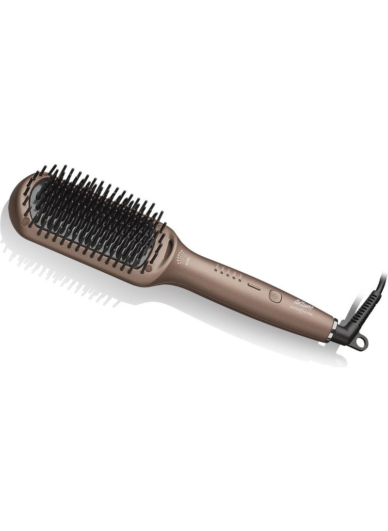 Arzum AR5082-T Superstar Pro Hair Straightening Brush - Earth  - Image 1