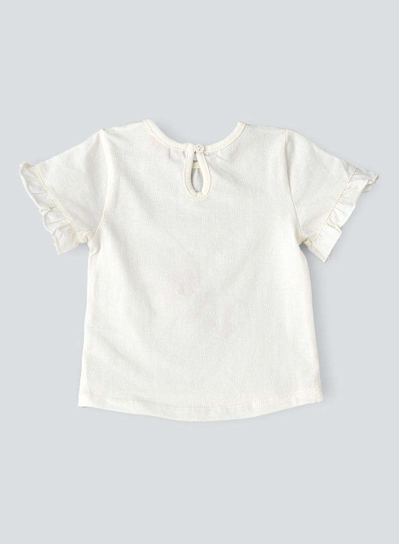 Jelliene Knit t-shirt with print - Image 2