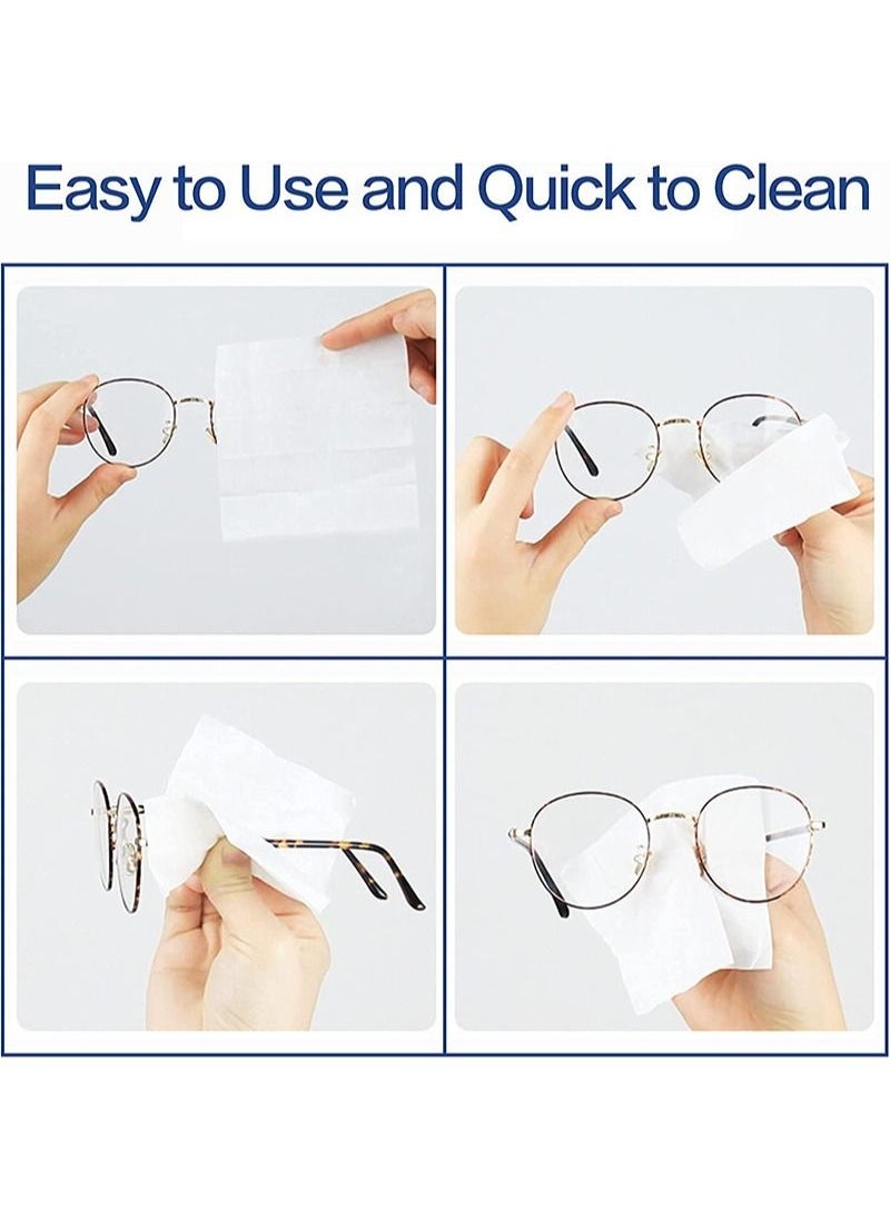 Opula Glasses cleaning wipes, glasses wipes 25 pcs, extra thick, pre-moistened and quick-drying, individually wrapped, suitable for all types of glasses and electronic screens  - Image 3