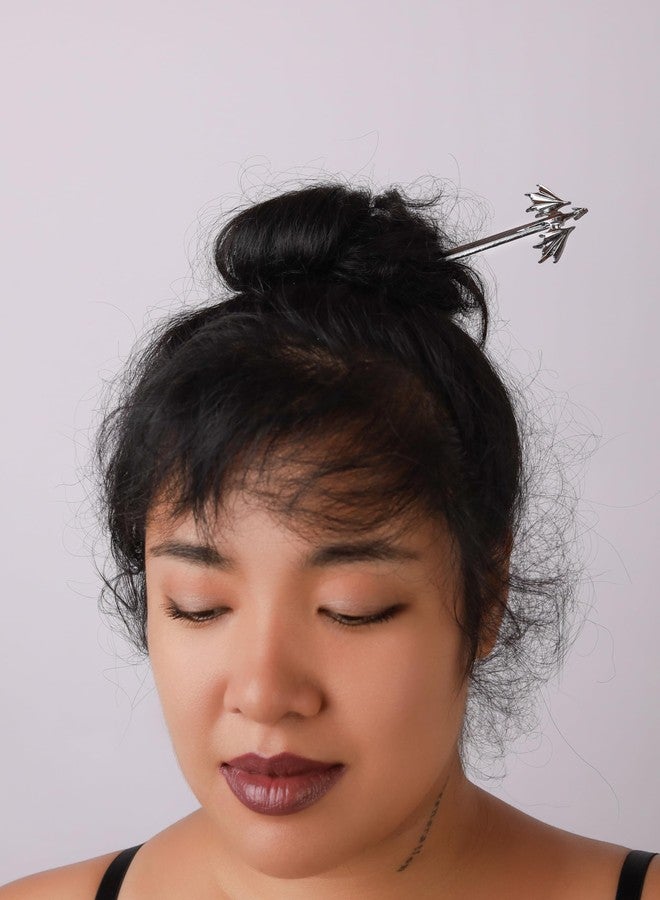 HAQUIL Dragon Wing Hair Stick, Vintage Viking Jewelry Clip Minimalist Hair Accessories for Women - Image 2