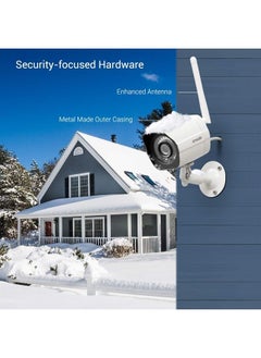 zmodo Outdoor Security Camera Wireless (2 Pack), 1080p Full HD Home Security Camera System, Works with Alexa and Google Assistant, Silver (ZM-W0002-2)  - Image 2