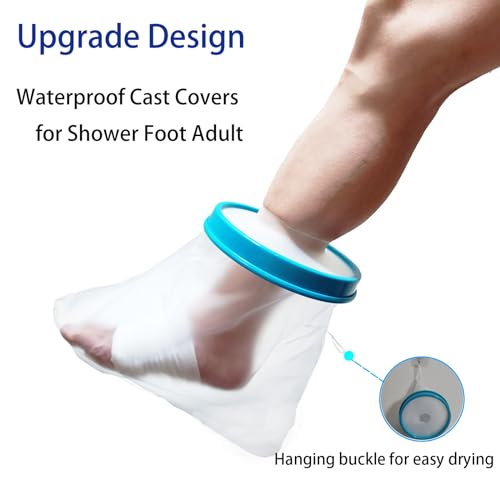 Tideshake Waterproof Foot Cast Cover for Showering, Reusable Adult Foot Cast Protector, Cast Covers for Ankle Shower after Surgery, Watertight Cast Bag for Burns - Image 5