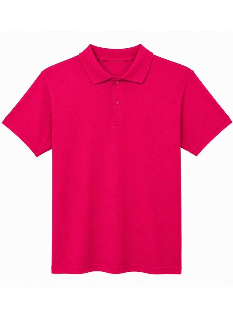 تيشيرت بولو قطني رجالي متعدد الألوان (عبوة من 4 قطع) (مقاسات M، L، XL، XXL) | قصة عادية | نصف كم | ألوان سادة | قمصان بولو كاجوالتيشيرت بولو قطني رجالي متعدد الألوان (عبوة من 4 قطع) (مقاسات M، L، XL، XXL) | قصة عادية | نصف كم | ألوان سادة | قمصان بولو كاجوال - Image 1