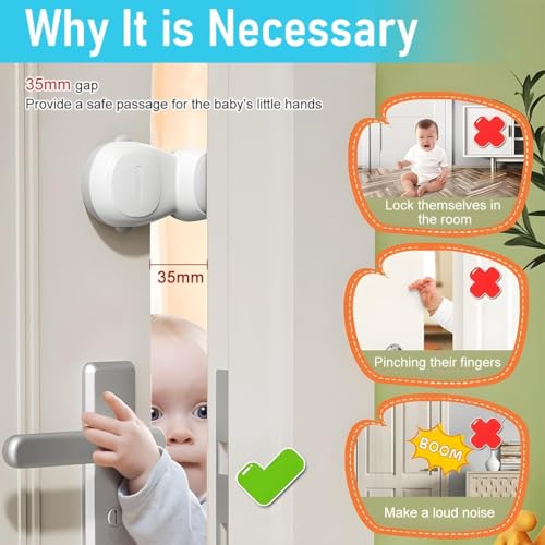 Prplet Door Stopper for Kids Safety – Child Finger Pinch Guard, Anti-Slam Rubber Door Safety Stopper for Baby Proofing Home (1 Pcs) - Image 3