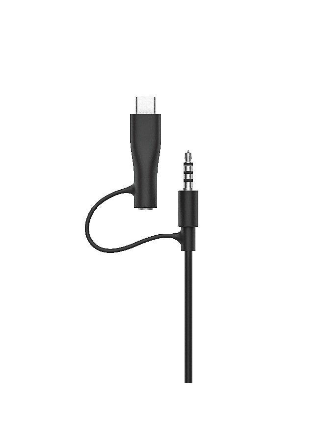 Belkin SoundForm Mini Kids Wired Headphones with USB-C to 3.5mm Dongle, Built-in Mic & Fun Stickers, 85dB Max Volume – for Online Learning, Travel, Compatible with iPhone, iPad, Galaxy, etc - Black black - Image 4