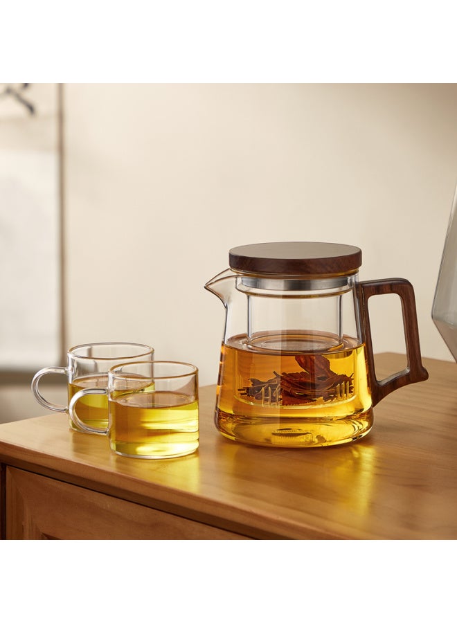 Yihutea Tea Infuser Glass Teapot With Filter Large Capacity High Temperature Resistant Tea Maker Tea Strainer Glass Tea Set - Image 3