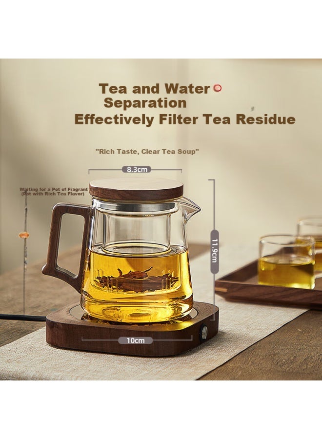 Yihutea Tea Infuser Glass Teapot With Filter Large Capacity High Temperature Resistant Tea Maker Tea Strainer Glass Tea Set - Image 2