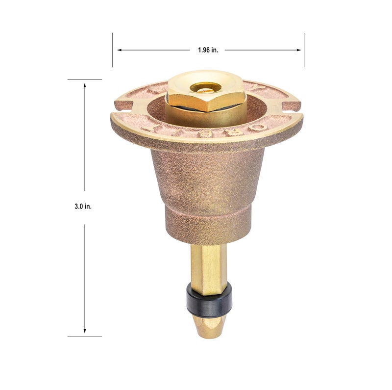 Orbit 54070 Brass Pop-Up Flush Head Sprinkler with Full Pattern Spray Nozzle - Image 2