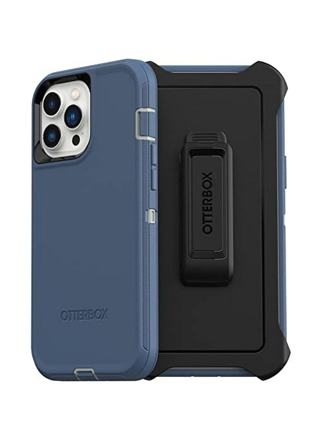 أوتربوكس جراب OtterBox Defender Series لهاتف iPhone 13 Pro Max وiPhone 12 Pro Max - أزرق داكن، متين وقوي، مع حماية للمنافذ، يتضمن حاملًا بمشبك الحافظة - Image 2