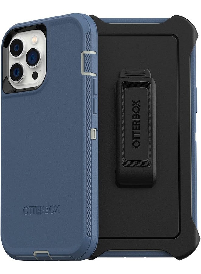 أوتربوكس جراب OtterBox Defender Series لهاتف iPhone 13 Pro Max وiPhone 12 Pro Max - أزرق داكن، متين وقوي، مع حماية للمنافذ، يتضمن حاملًا بمشبك الحافظة - Image 3