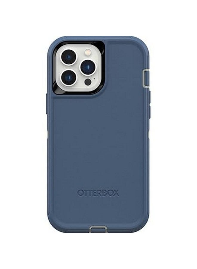 أوتربوكس جراب OtterBox Defender Series لهاتف iPhone 13 Pro Max وiPhone 12 Pro Max - أزرق داكن، متين وقوي، مع حماية للمنافذ، يتضمن حاملًا بمشبك الحافظة - Image 4