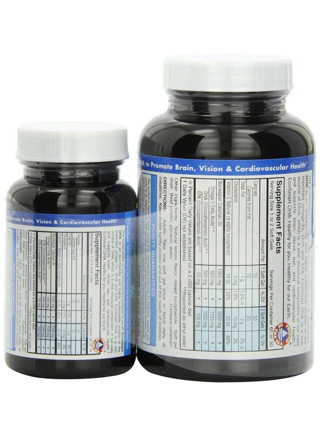 Carlson Labs Ecosmart DHA 500 Mg Mineral Supplement Softgels, 80 Count - Image 2