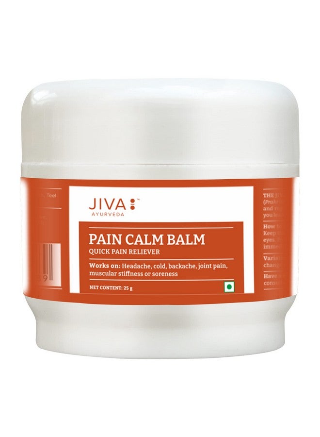 Jiva Pain Calm Balm - 25Gm (Pack Of 2) | Pain Relief Balm | 100% Pure & Natural | Helps In Cold, Headache, Backache, Joint Pain - Image 2