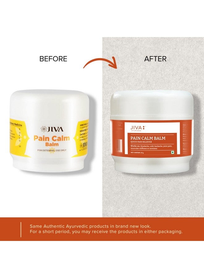 Jiva Pain Calm Balm - 25Gm (Pack Of 2) | Pain Relief Balm | 100% Pure & Natural | Helps In Cold, Headache, Backache, Joint Pain - Image 5