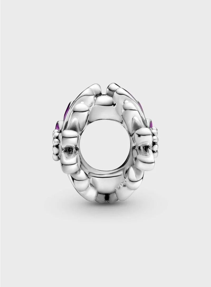 PANDORA Purple Daisy Charm