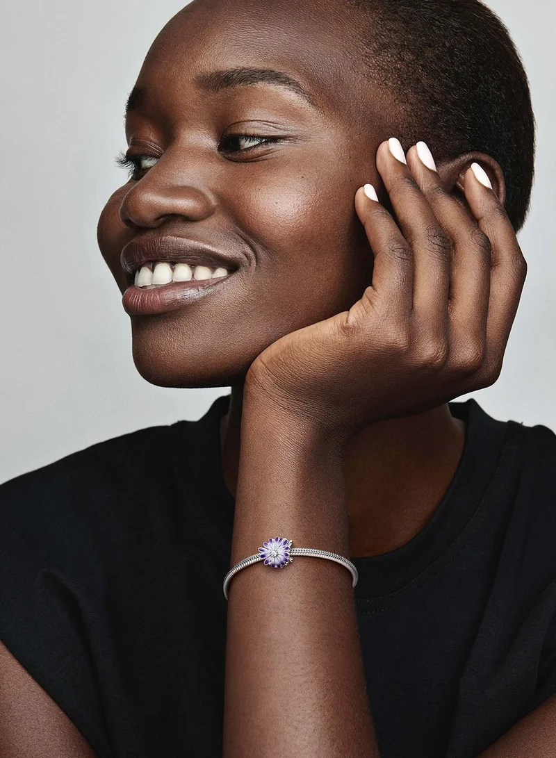 PANDORA Purple Daisy Charm