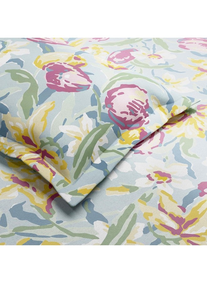 Haus & Kinder 100% Cotton Bedsheet for King Size Bed,186 TC Soft Cotton Bedsheet for Double Bed, King Size Bed Sheet with 2 Pillow Covers,Tulip Meadow - Image 2