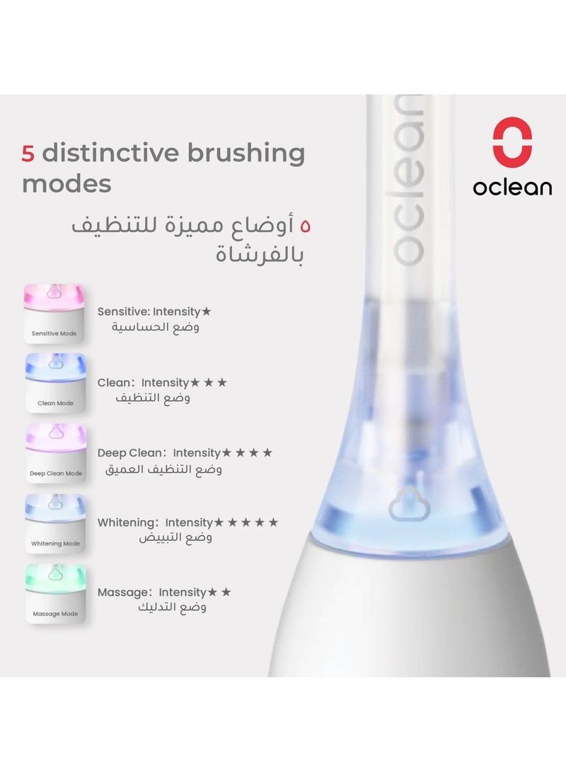Oclean Ease Pro Smart Toothbrush — Silver — Portable Sonic Cleaning – 90 - Day Battery - Image 3