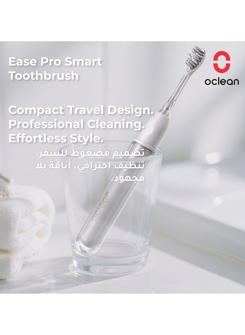 Oclean Ease Pro Smart Toothbrush — Silver — Portable Sonic Cleaning – 90 - Day Battery - Image 2