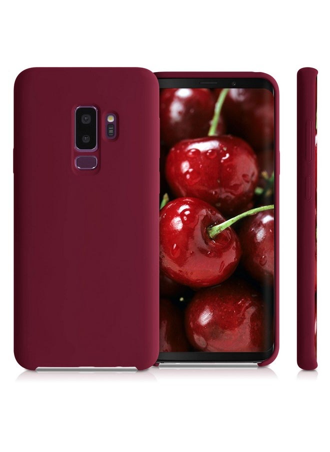 kwmobile kwmobile Case Compatible with Samsung Galaxy S9 Plus Case - TPU Silicone Phone Cover with Soft Finish - Rhubarb Red  - Image 5