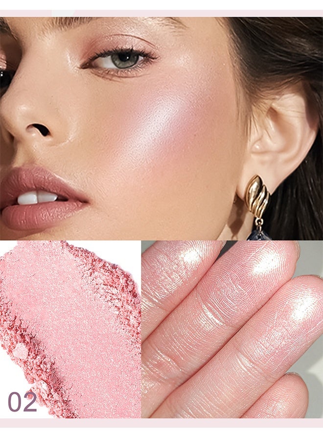 YOUNG VISION Highlighter Makeup Powder, Made With High-Quality Ingredients, Gentlely On The Skin and Provide Long-Lasting Wear, Suitable Under Makeup With Long Lasting Shine Finish #02 - Image 3
