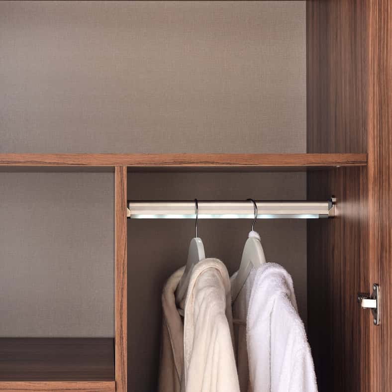 Pan Home LILITH 6 DOOR WARDROBE - BEIGE AND WALNUT - Image 5