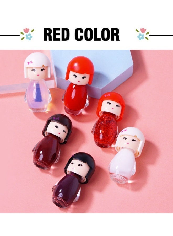 Beauenty Kids Nail Polish, 6 Colors Non-Toxic Water Based Peel-Off Nail Polishs Set, Non Toxic & Safe Nail Polish Set for Girls Ages 5+ for Parties, Birthday and Makeovers (6Colors) - Image 4