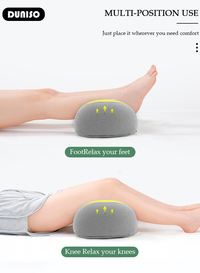 DUNISO Leg and Knee Foam Support Pillow for Side Sleepers,Memory Foam Pillow Knee Pillows for Hip Pain, Lower Back Pain Relief, Side Sleeper Pillows for Adults, Leg Pillow with Washable Cover - Image 3
