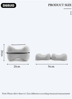 DUNISO Leg and Knee Foam Support Pillow for Side Sleepers,Memory Foam Pillow Knee Pillows for Hip Pain, Lower Back Pain Relief, Side Sleeper Pillows for Adults, Leg Pillow with Washable Cover  - Image 4