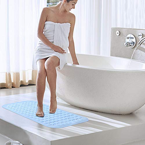RIGJAK Nonslip Soft Rubber Bath Mat for Bathtub and Shower Anti Slip Bacterial Anti Bacterial Machine Washable PVC Bath Mat for Bathroom Size 70 x 37 cm 70X37 CM - Image 5