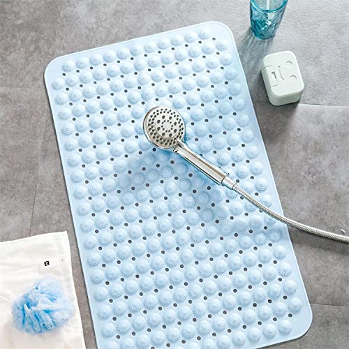 RIGJAK Nonslip Soft Rubber Bath Mat for Bathtub and Shower Anti Slip Bacterial Anti Bacterial Machine Washable PVC Bath Mat for Bathroom Size 70 x 37 cm 70X37 CM - Image 3