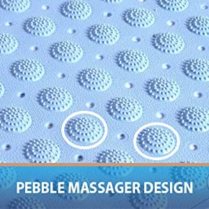 RIGJAK Nonslip Soft Rubber Bath Mat for Bathtub and Shower Anti Slip Bacterial Anti Bacterial Machine Washable PVC Bath Mat for Bathroom Size 70 x 37 cm 70X37 CM - Image 4