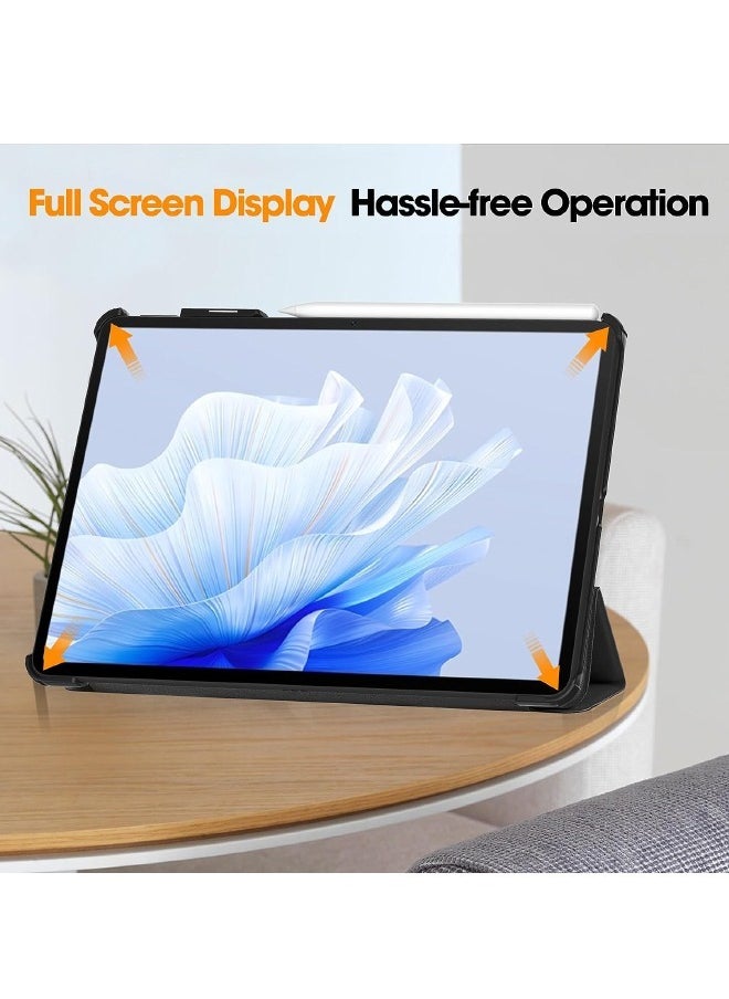 Generic - Huawei Matepad Air 11.5 inch Case, Tri-Fold Smart Tablet Case, Multi- Viewing Angles Stand Hard Shell Folio Case Cover with Auto Wake Sleep for Huawei Matepad Air 11.5 inch (2023), Black - Image 1