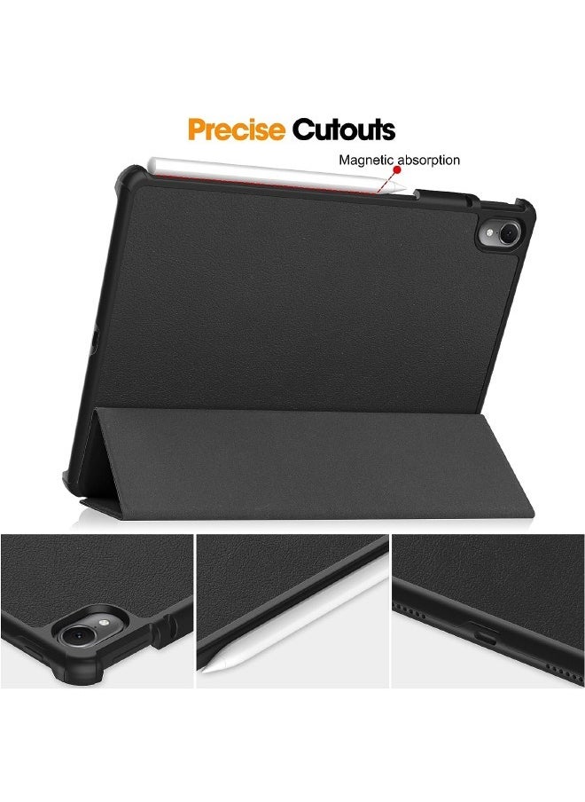 Generic - Huawei Matepad Air 11.5 inch Case, Tri-Fold Smart Tablet Case, Multi- Viewing Angles Stand Hard Shell Folio Case Cover with Auto Wake Sleep for Huawei Matepad Air 11.5 inch (2023), Black - Image 1