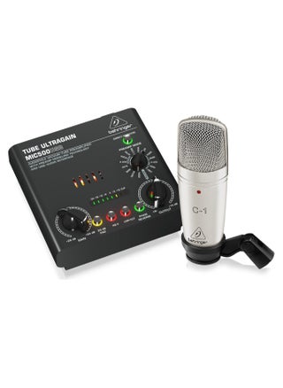 VOICE STUDIO Complete Recording Bundle with Studio Condenser Mic, Tube Preamplifier with 16 Preamp Voicings and USB/Audio Interface - pzsku/ZC51920729E38B17937A6Z/45/_/1712054333/98c890f2-8e41-4cc6-beb1-16fe25aac417