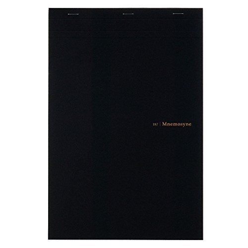 Maruman MNEMOSYNE Notepad 11.7 x 8.27 Inches (A4), 5mm-squared, 70 Sheets (N187A) - Image 1