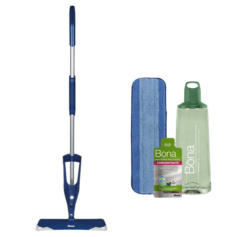 Bona Multi-Surface Floor Premium Spray Mop - Includes Multi-Surface Floor Cleaner Concentrate and Machine Washable Microfiber Cleaning Pad - For Stone, Tile, Laminate and Vinyl LVT/LVP Floors - Image 1