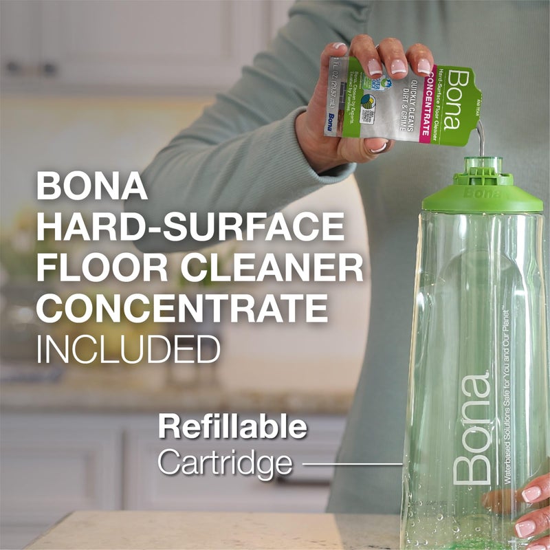 Bona Multi-Surface Floor Premium Spray Mop - Includes Multi-Surface Floor Cleaner Concentrate and Machine Washable Microfiber Cleaning Pad - For Stone, Tile, Laminate and Vinyl LVT/LVP Floors - Image 3