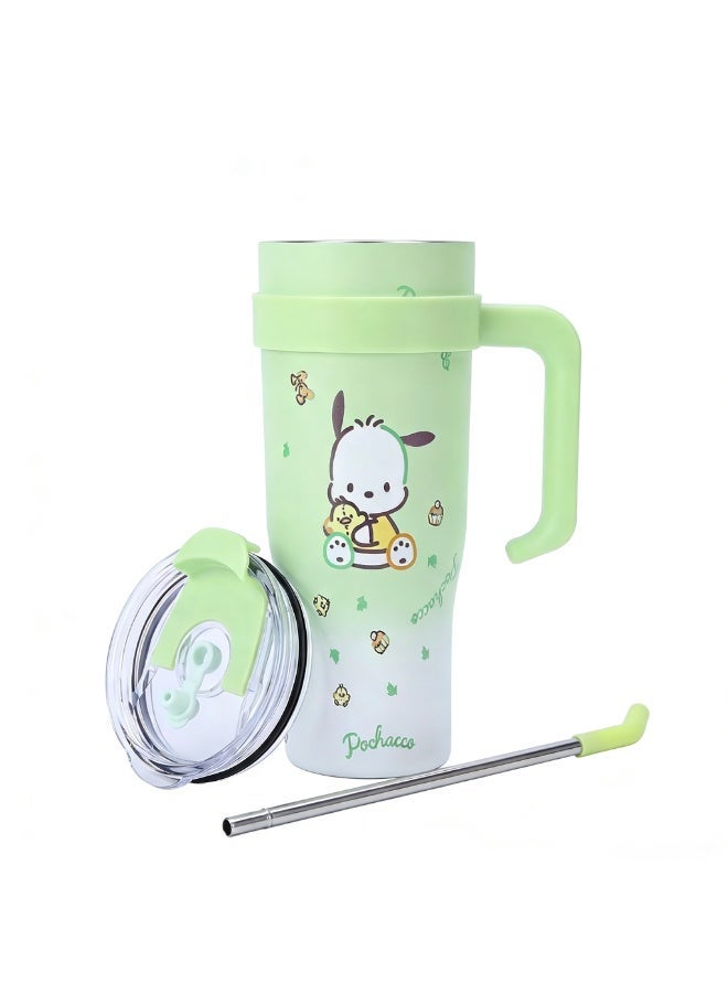 Sanrio 40oz Stainless Steel Insulated Tumbler with Straw & Leakproof Sealed Lid, 24 Hours Cold RetentionSanrio - Image 5