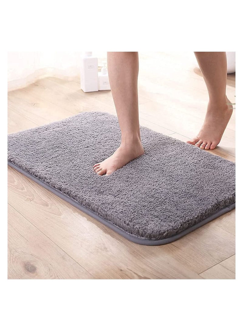 Bathroom Rugs Shower Mat Grey 16X24 Inches - Image 1