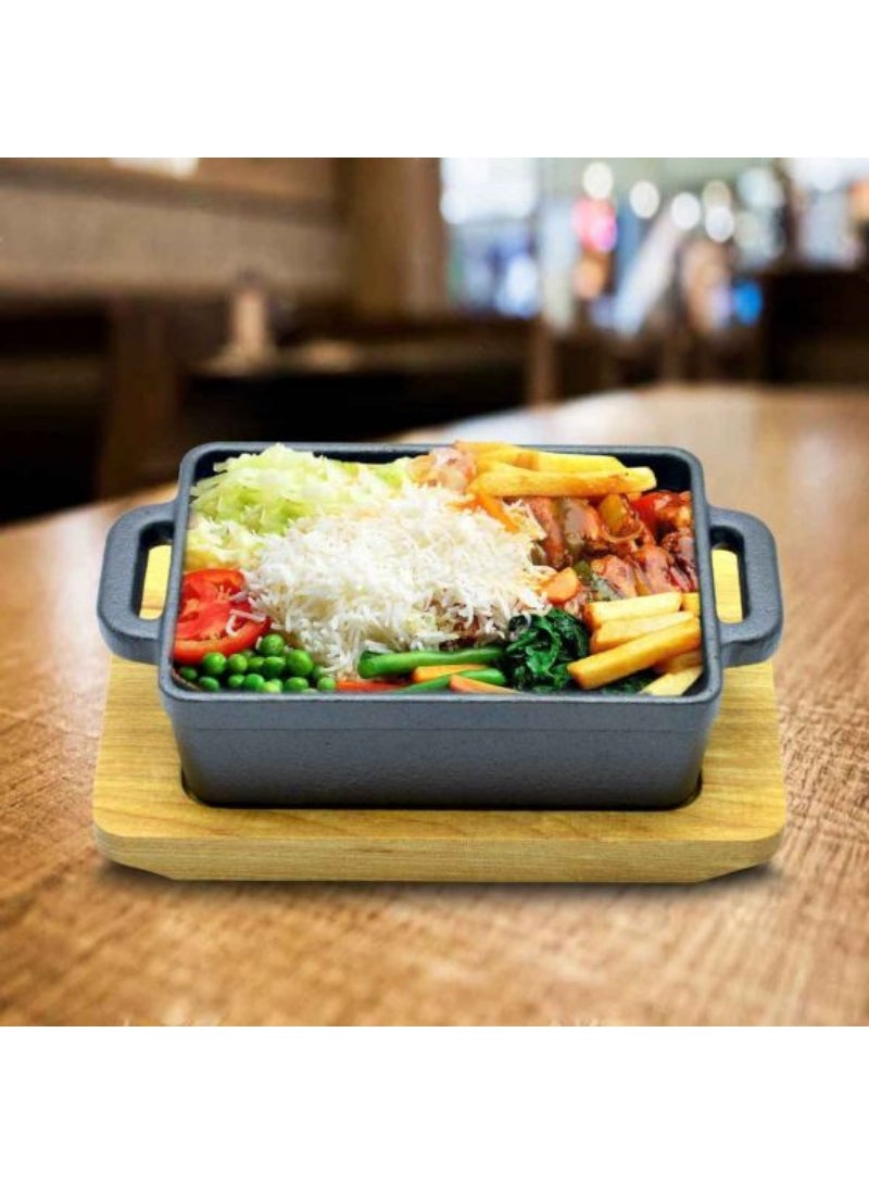 Top Pick Cast Iron Rectangle Casserole With Lid