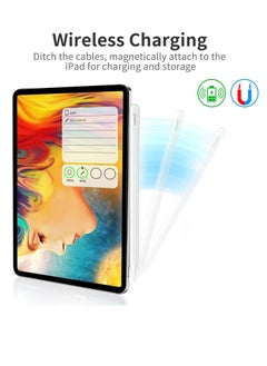 Generic GD 13th Generation Stylus Pen with Wireless Charging, Tilt, and Active Palm Rejection Technology Compatible with iPad Pro 12.9 3-4-5 iPad 11 1-2-3 Air 4-5 Mini 6 White  - Image 2