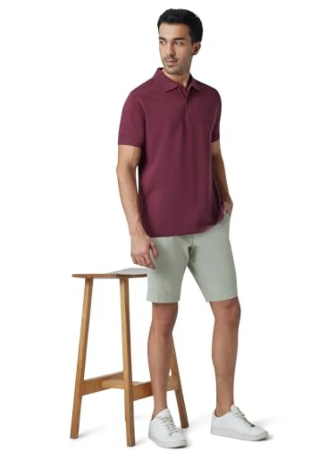 XYXX  XYXX Menâ€™s Element Cotton Straight Fit Solid Chino Shorts with Side Pockets  | Best Price UAE